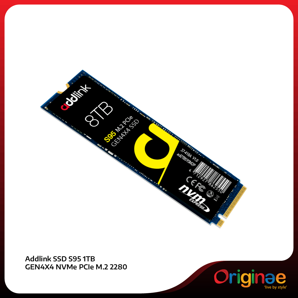Addlink SSD S95 1TB GEN4X4 NVMe PCIe M.2 2280 Internal SSD