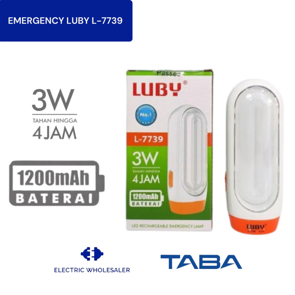 LAMPU EMERGENCY & SENTER LUBY
