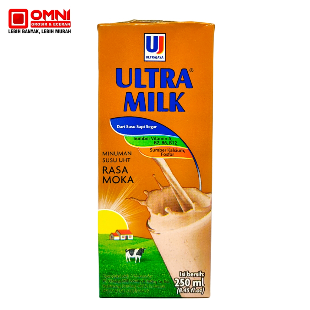 Ultra Milk Moka 250 ml Susu UHT rasa Moka Ultrajaya