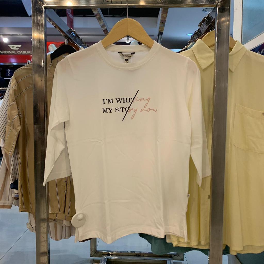 Kaos Wanita Remix Jeans RIFC351J08  Lengan 7/8 Katun Original