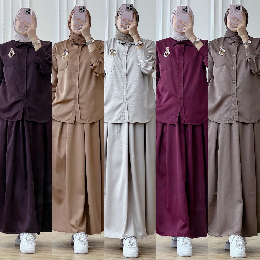 LuxuryFashion READY SETELAN WANITA VANYA SET ROK PREMIUM BY GAGIL FASHION BEST SELLER