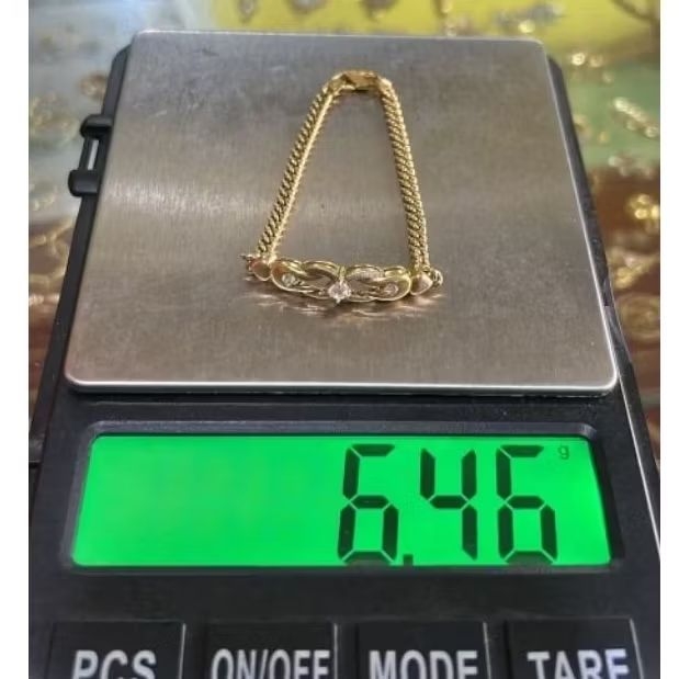 gelang emas 22k kadar 700