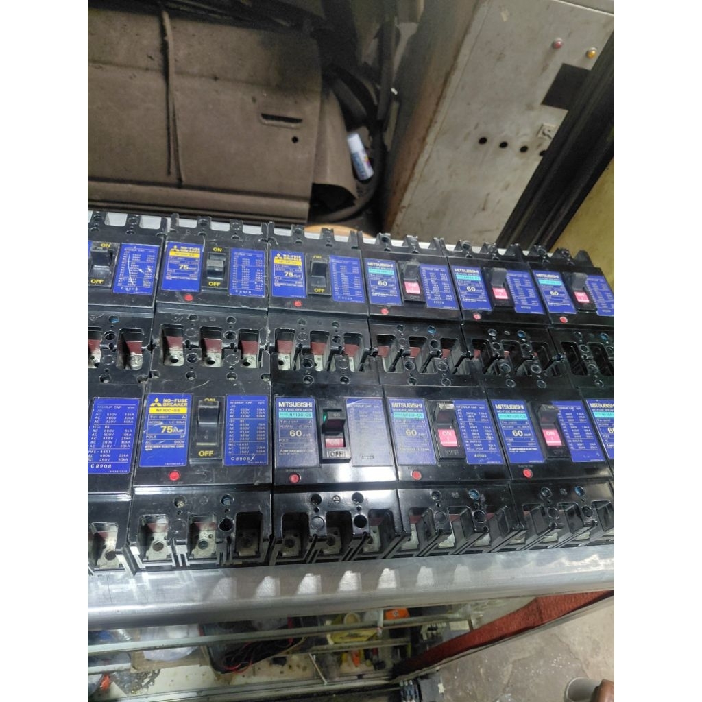 Mccb Breaker Nfb Mitsubishi 60 a 75 ampere 3P