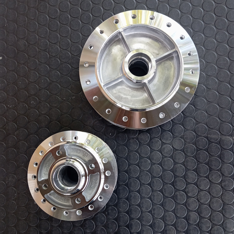 TROMOL RX KING CHROME DEPAN BELAKANG /SET TROMOL RX KING CHROM LENGKAP