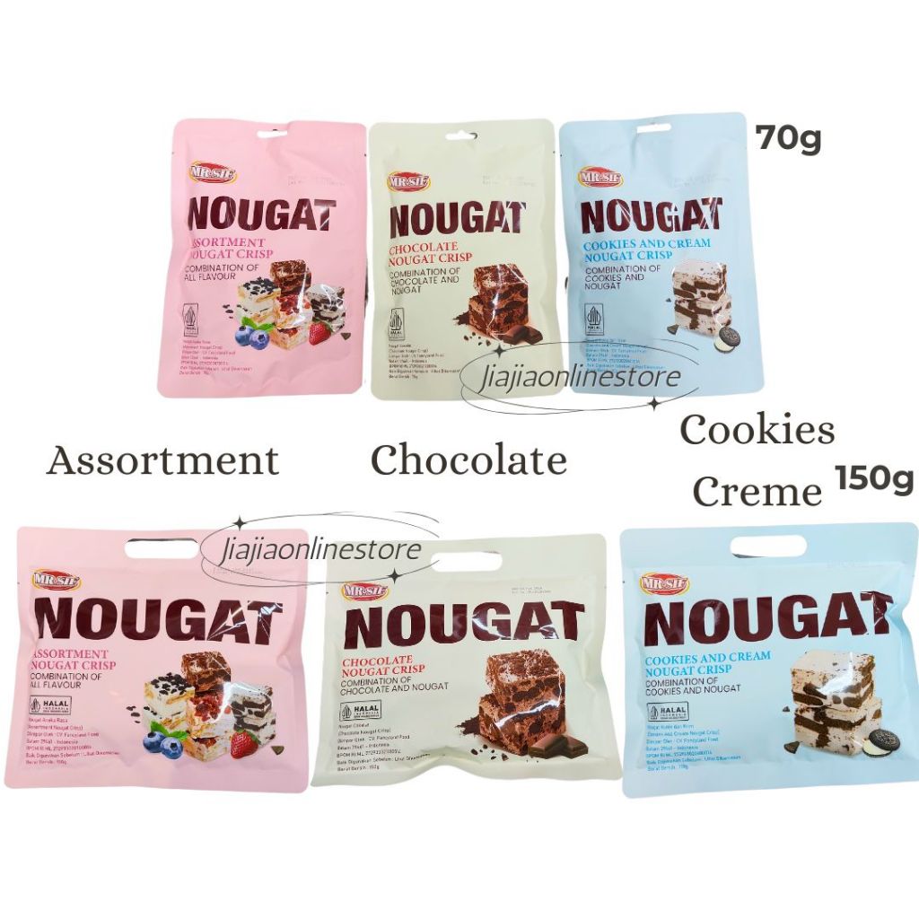MR.SIF Nougat Chocolate MR SIF Chocolate Mr SIF Assortment MR. SIF Nougat 70gr 150gr