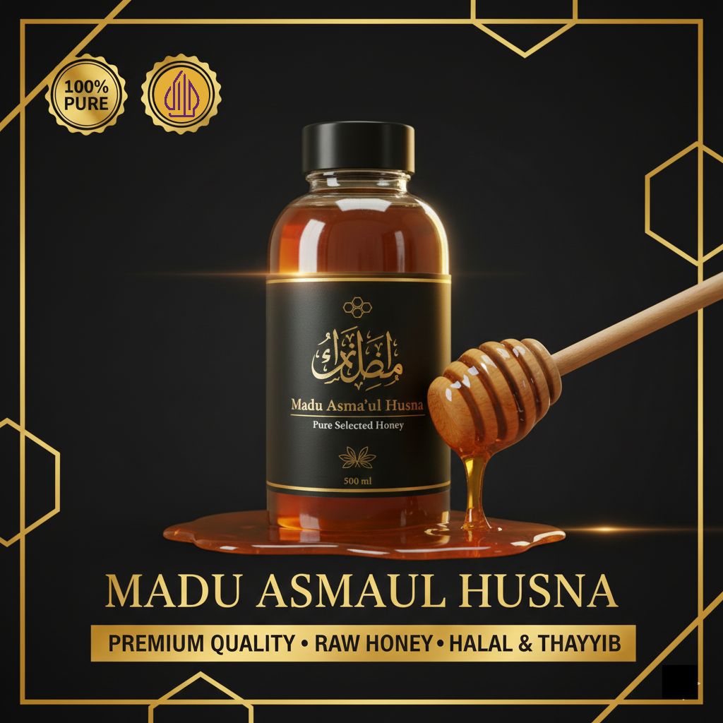 Madu Asmaul Husna 100% Madu Murni Menjaga Daya Tahan Tubuh dan Kesehatan Tubuh Madu Alami Madu Sehat