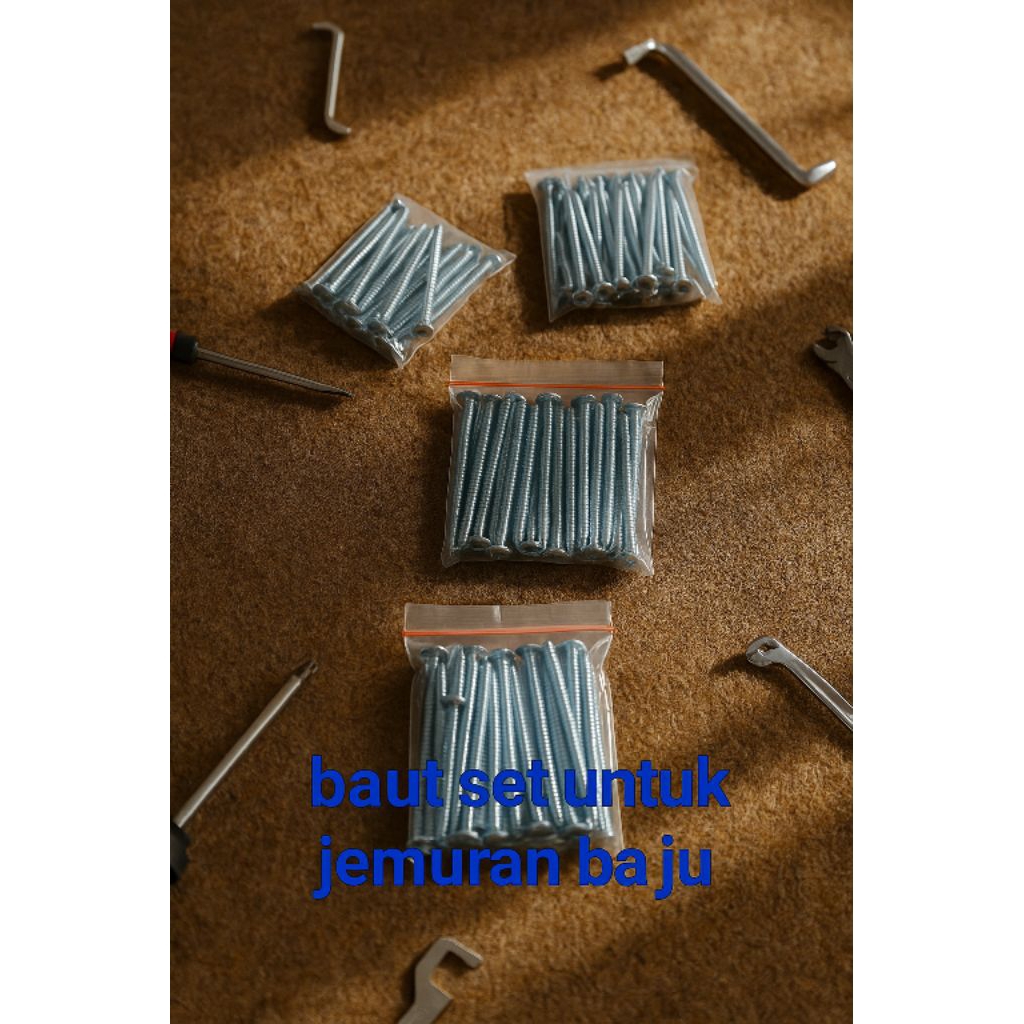 baut set untuk jemuran baju