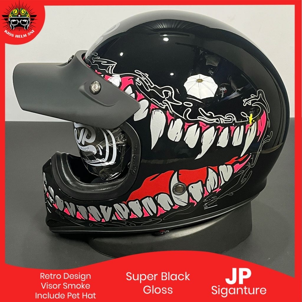 Helm full face JP Signature motif monster