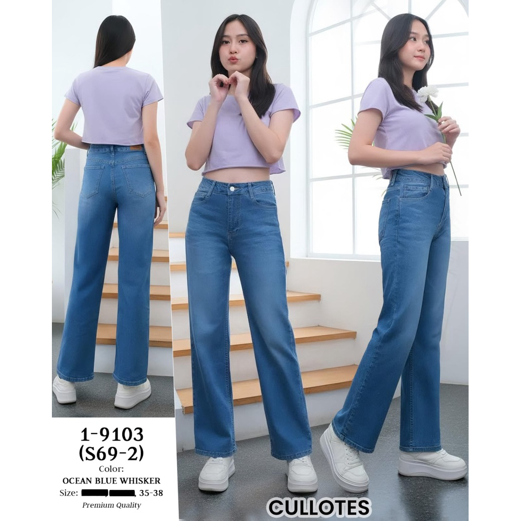 FELINO KULOT PANJANG SUPER JUMBO OCEAN BLUE WHISKER