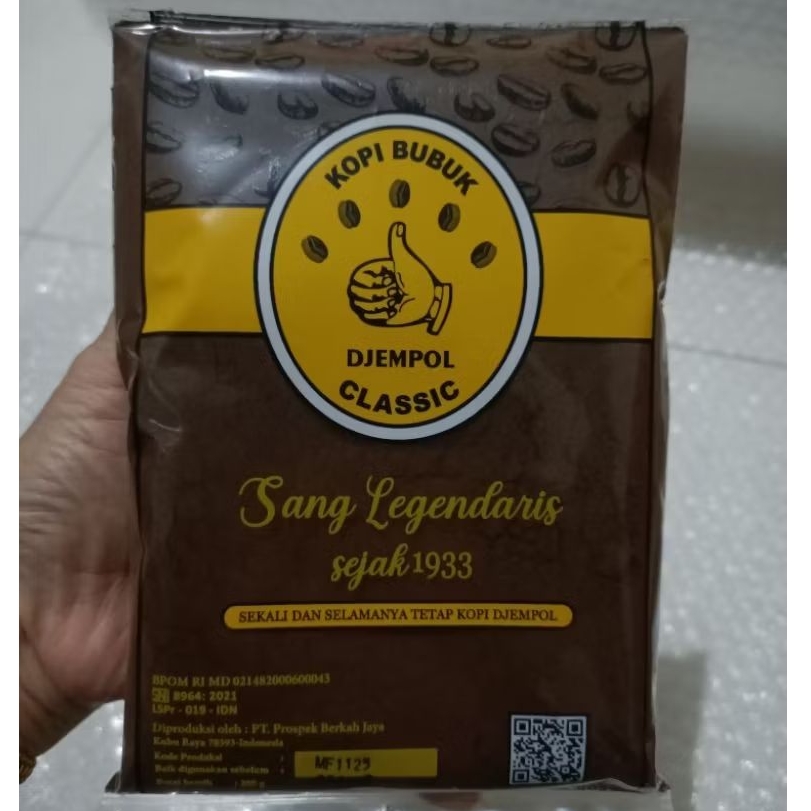 Kopi Djempol Classic (250g) Kopi Bubuk Asli Cap Djempol / Kopi Jempol Khas Pontianak / Kopi Legendar