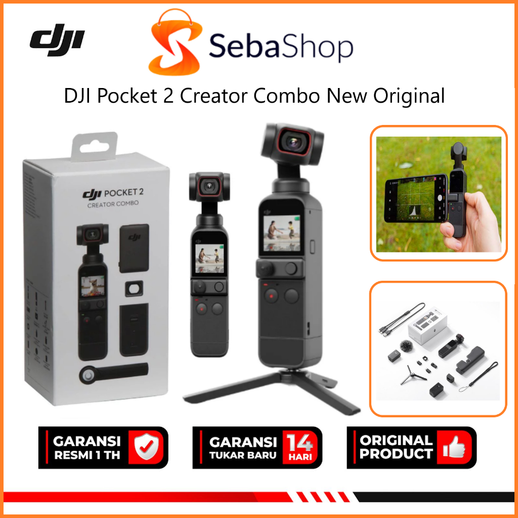 DJI Pocket 2 Creator Combo Gimbal Stabilizers Original New - Dji Pocket 2 Gimbal Stabilizer Creator 