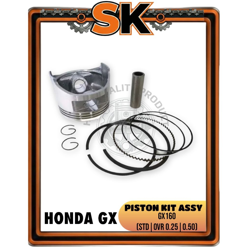 PISTON KIT STD | OVERSIZE 0.25/0.50 GX-160 ALKON