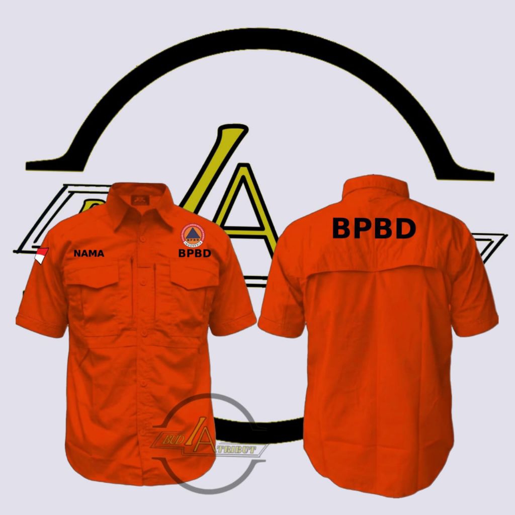 kemeja bpbd lengan pendek / kemeja mteck bpbd / kemeja pdh bpbd / kemeja pdl bpbd lengan pendek / ke
