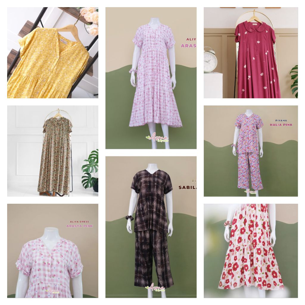 ASMA DAILY WEAR | HOMEDRESS RAYON PREMIUM HOMEWEAR TERBARU DASTER PANJANG MURAH KEKINIAN JUMBO BUMIL
