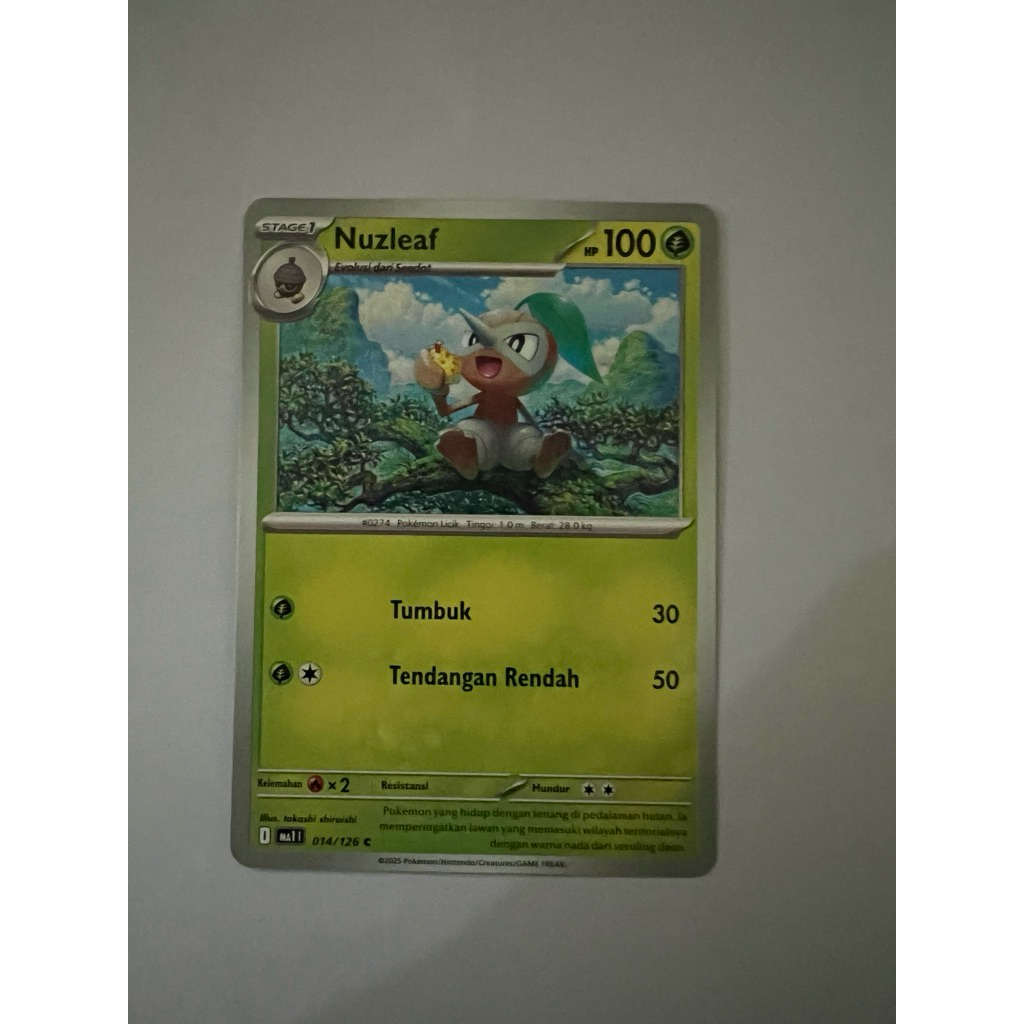 Kartu pokemon Ori Nuzleaf