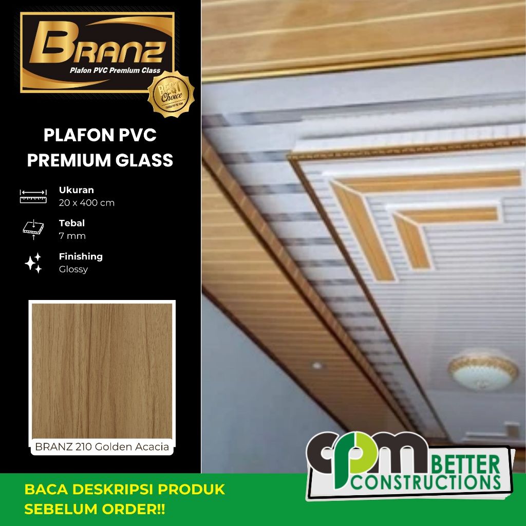 Javafon Branz Plafon PVC 210 Golden Acacia Laminate