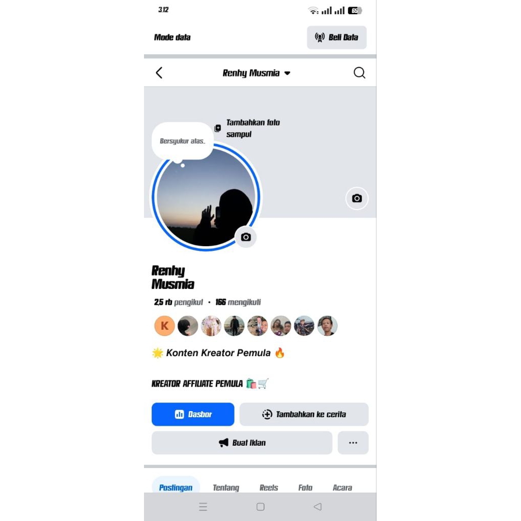 akun Facebook sudah monetisasi konten