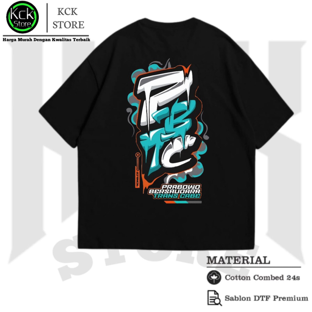 Kaos PBTC Prabowo Bersaudara Trans Cabe | Baju T-shirt Distro Pria & Wanita Katun Combed 24s