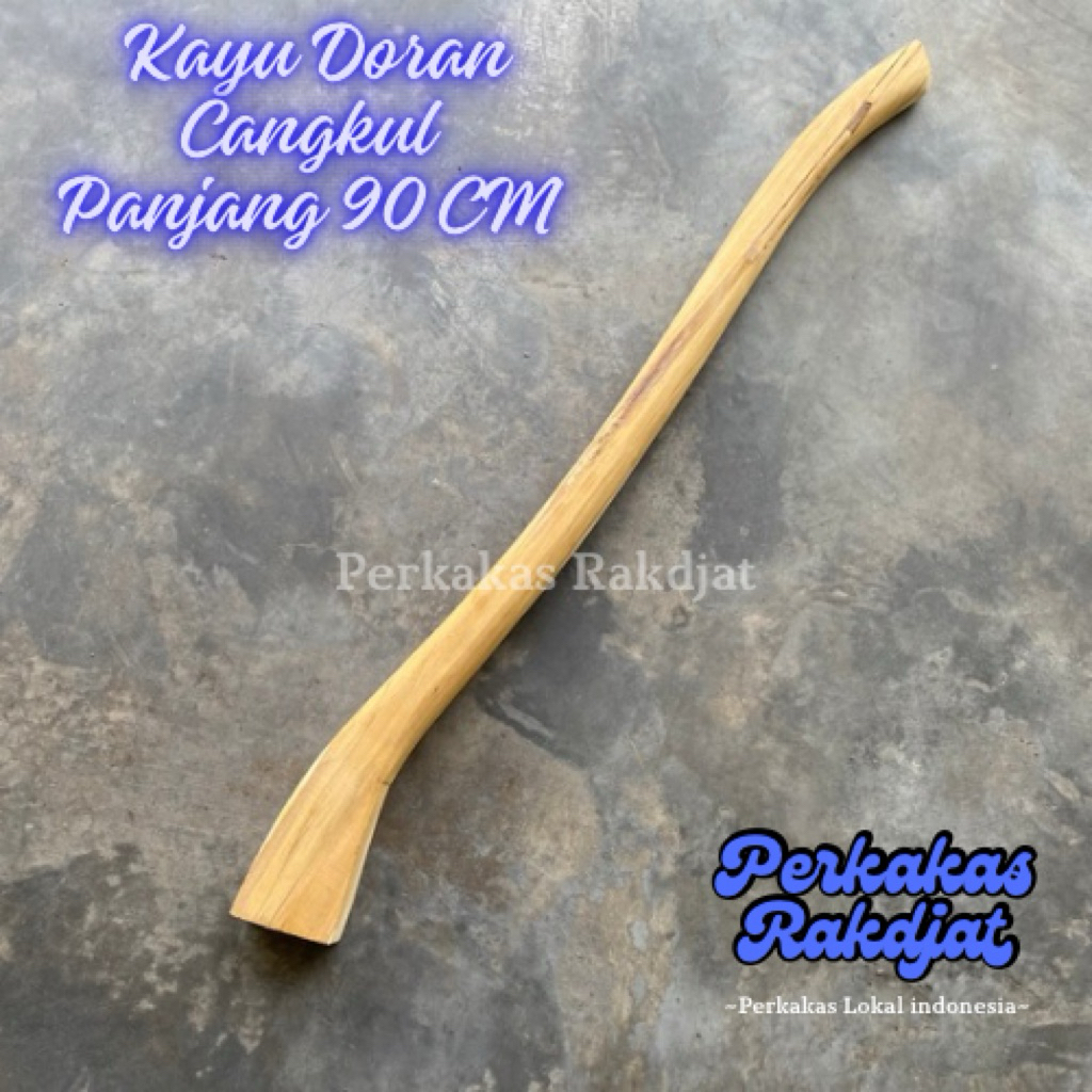 Doran cangkul kayu jati- Doran cangkul kayu jati solid 90 CM