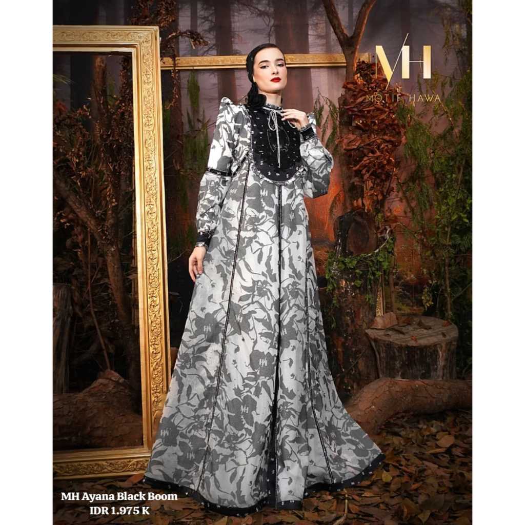 GAMIS AYANA SERIES BY MOTIF HAWA SET SCARVES ORIGINAL KEKINIAN MODERN TRENDY ELEGANT MODIS EXCLUSIVE