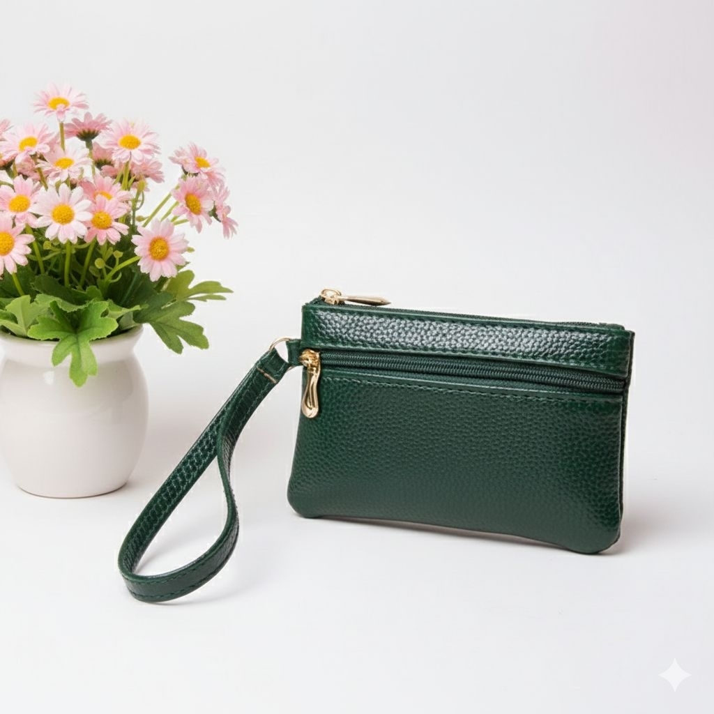 YUMNABAG Dompet Koin Wanita Kulit Kecil Terbaru dengan Resleting