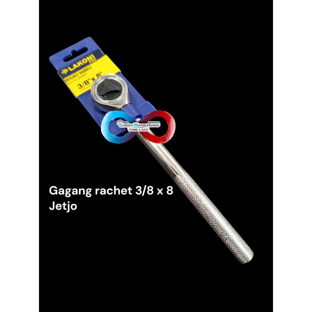 Gagang Ratchet 3/8" x 8" JETJO TOOLS / Ratchet Handle LAKONI PRO
