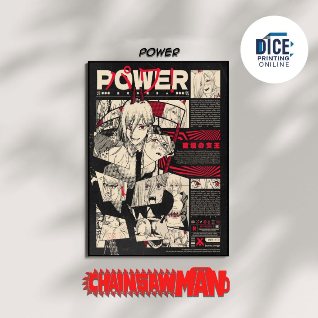 POSTER CHAINSAW MAN UNOFFICIAL