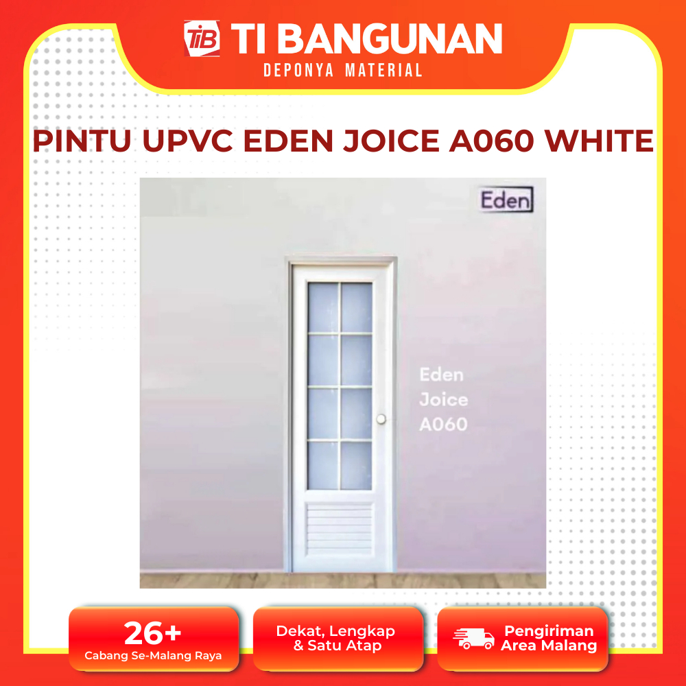 PINTU UPVC EDEN JOICE A060 WHITE