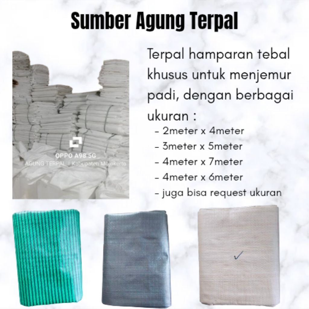TERPAL HAMPARAN HITAM 4 X 6 TEBAL