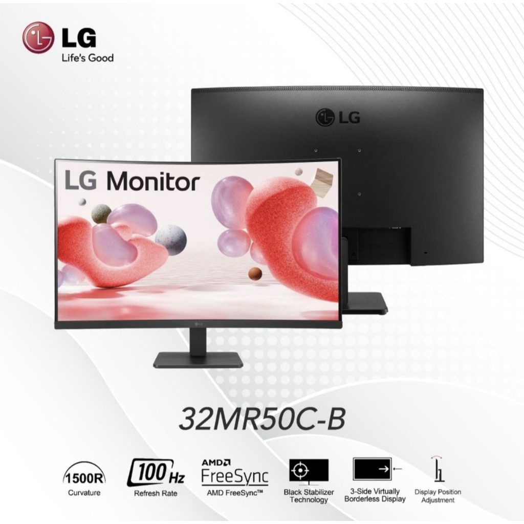 Monitor LG LED 32MR50C-B CURVED Full HD 100Hz 32 Inch Garansi Resmi - LED LG 32"
