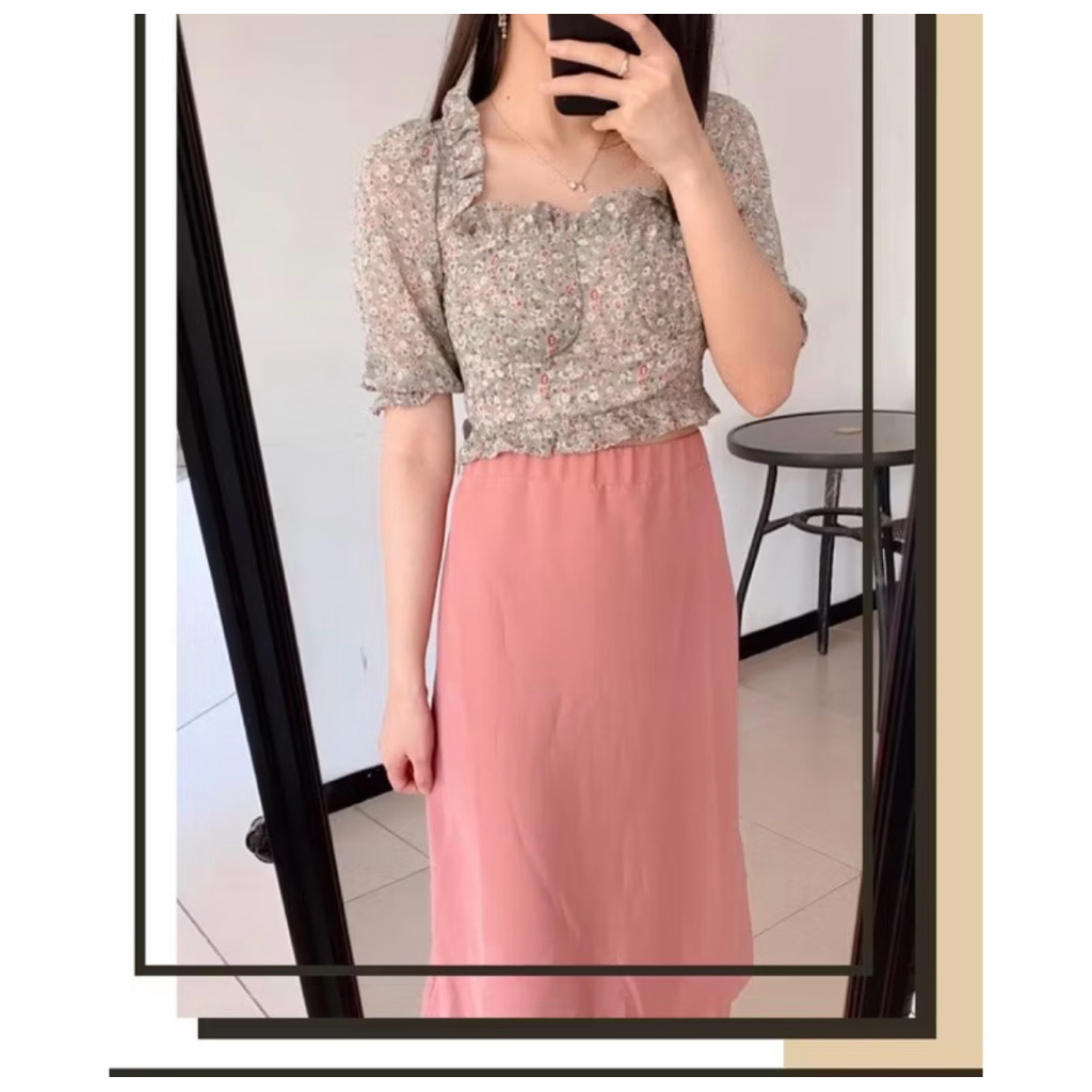 Preloved Vaeesan floral crop top