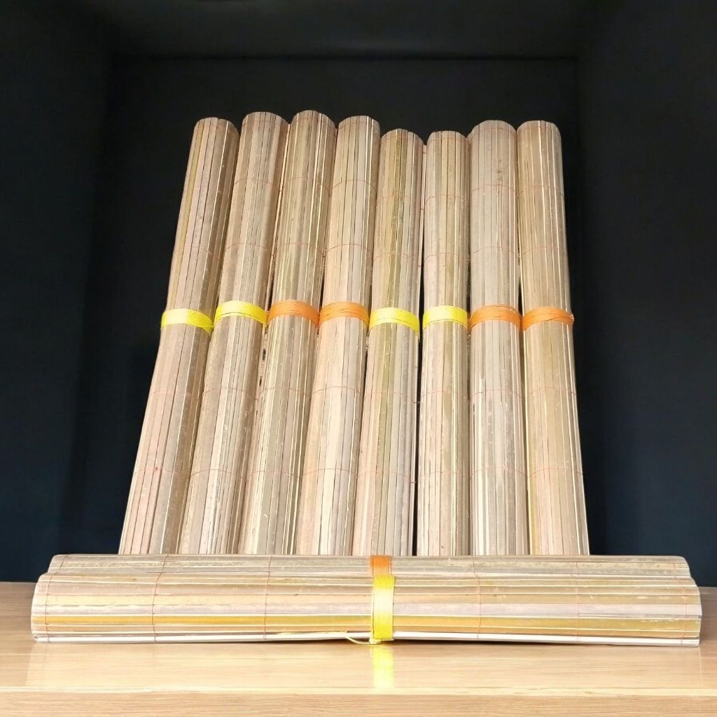 Tirai bambu kerey 2x2 2x3 lengkap rol tali gulung