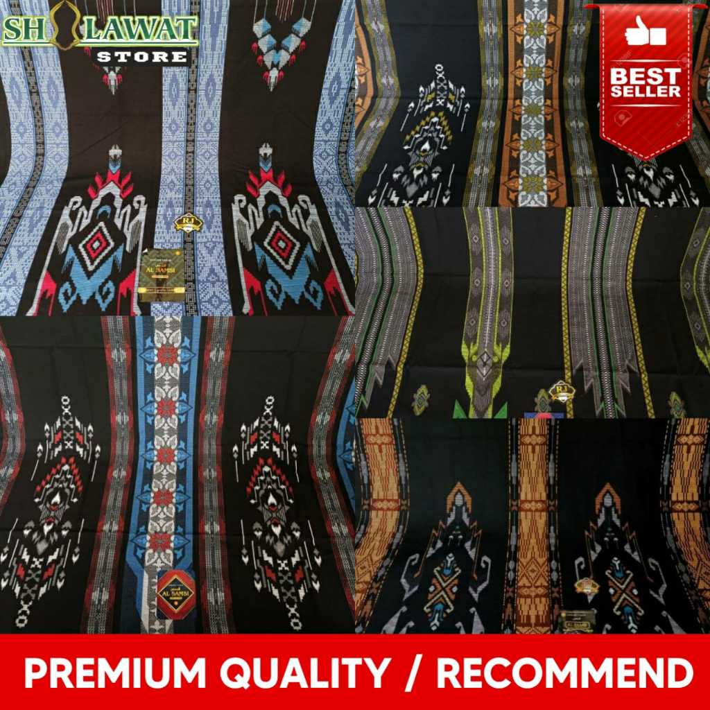 Al Samsi Black Series / Sarung Tenun Al Samsi / Sarung Katun Halus / Sarung Al Samsi Original / Saru