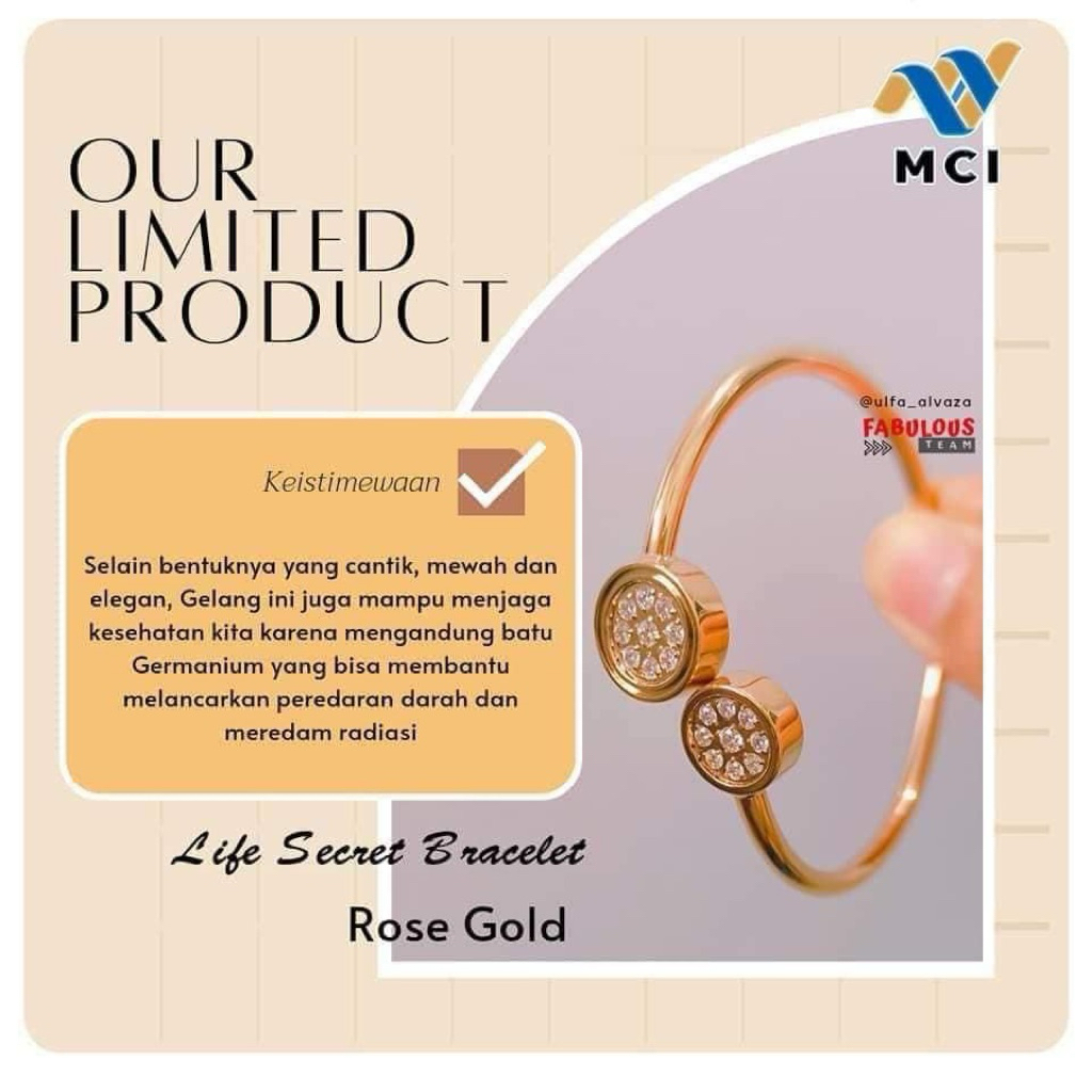 GELANG GOLD ORIGINAL MCI 100%