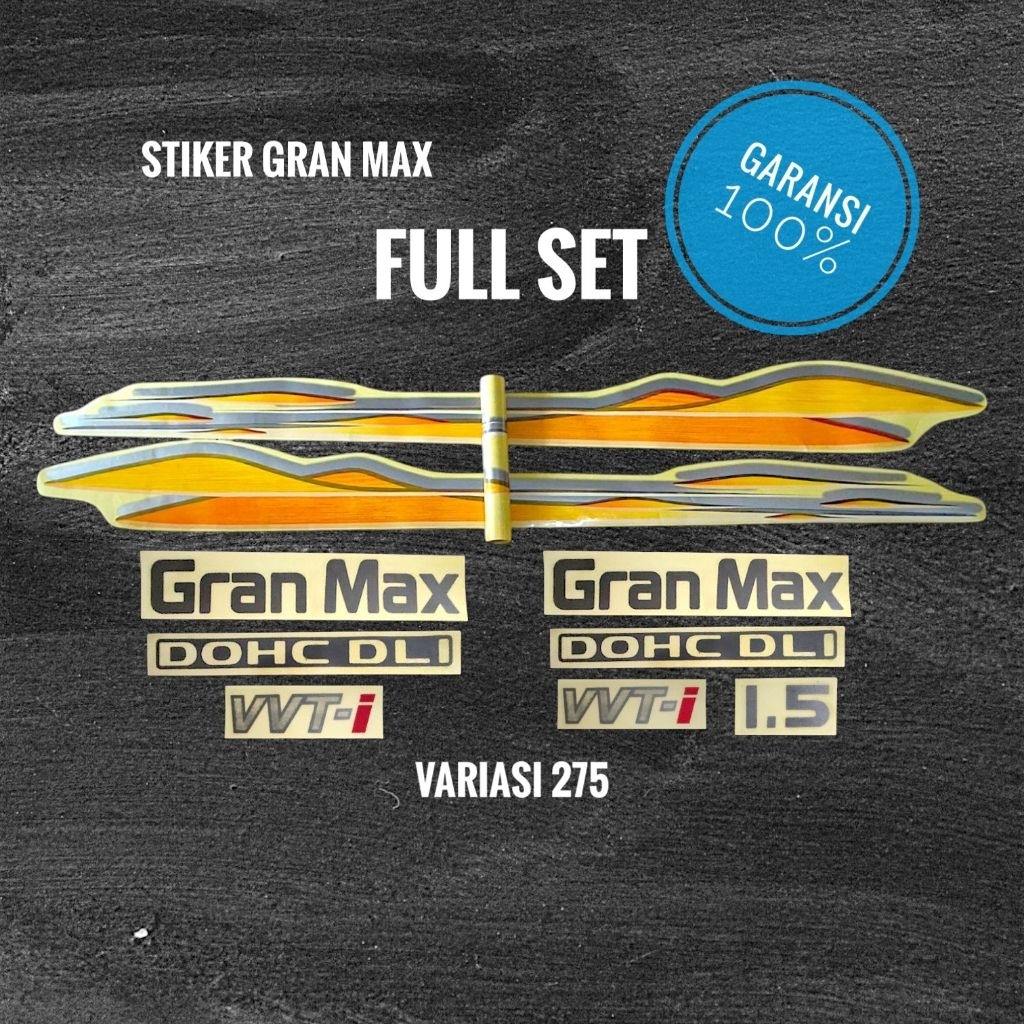 stiker Gran max pick up / stiker Gran max / stiker bak Gran max / stiker Gran max 1.5 / stiker Gran 