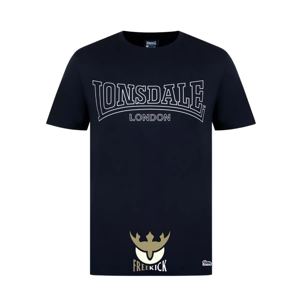T SHIRT LONSDALE LONDON MENS BLACK ORIGINAL