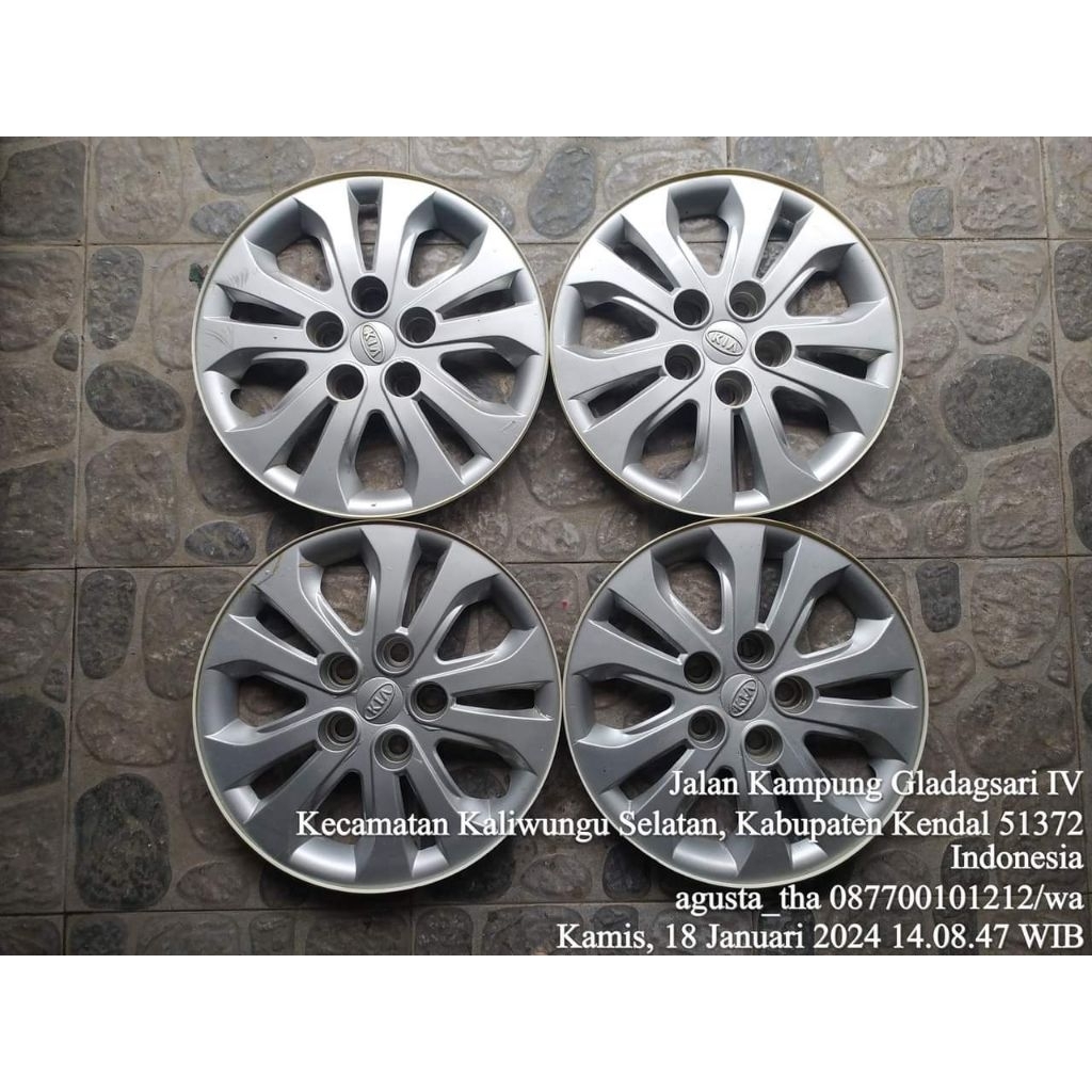 wildop/ weldop/wheldoop/tutup velg /dop  ori kia  ring 15