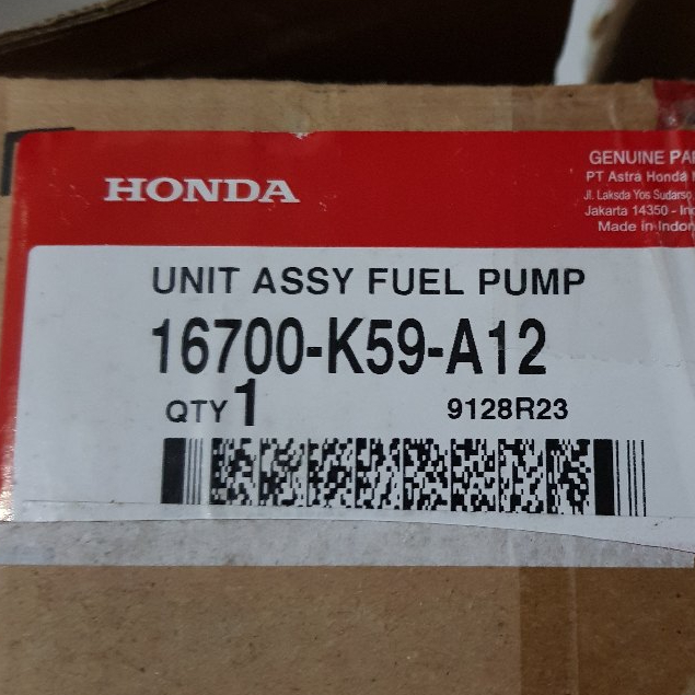Fuel Pump Comp Honda Vario 150 Esp K59 16700 K59 A12