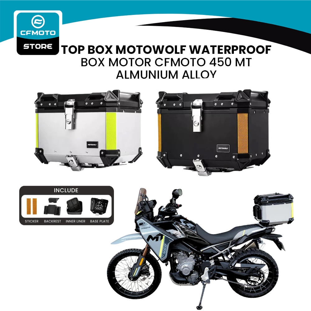 Top Box Motor Motowolf Waterproof Box Pannier Almunium Alloy