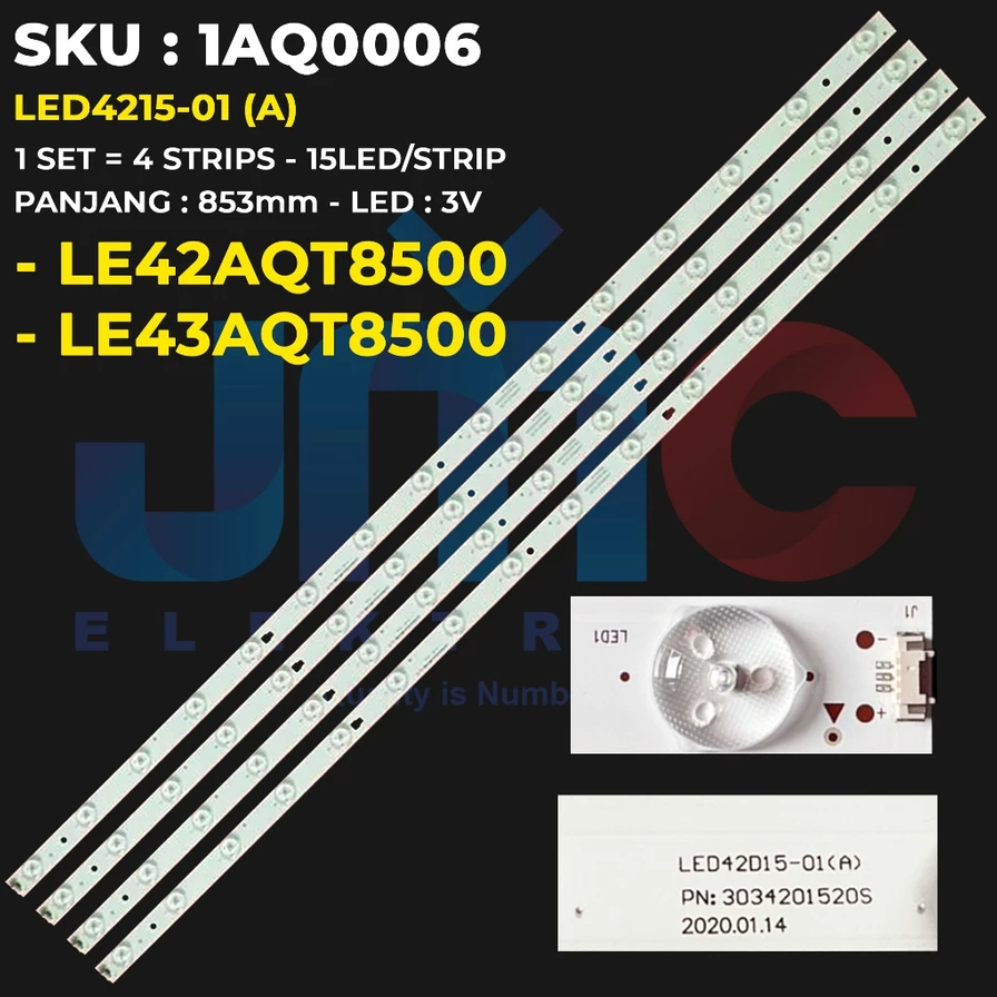 BACKLIGHT TV LED AQUA 42 INCH LE42AQT8500TF LE42AQT8500 LE43AQT8500 42AQT8500