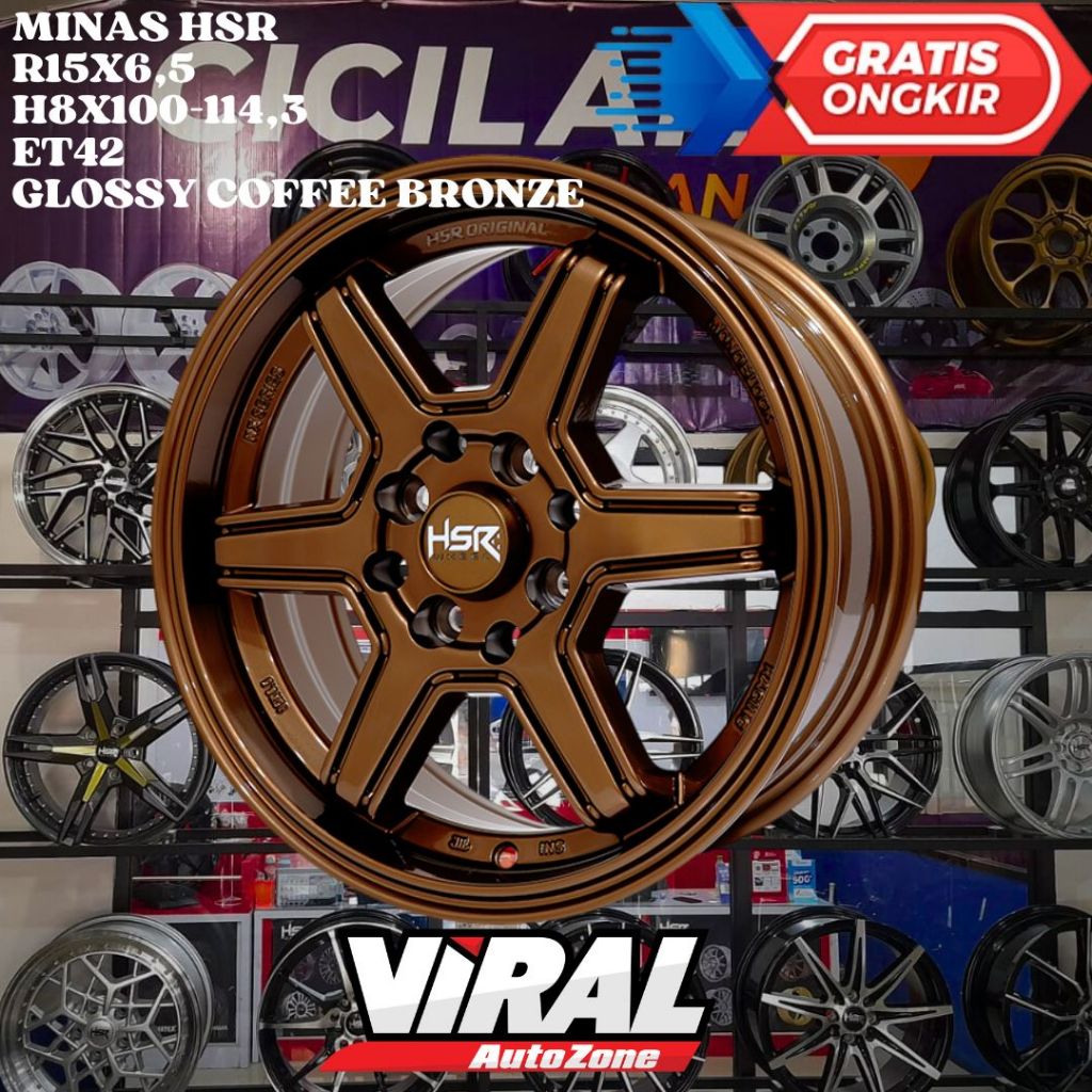 Velg Mobil Ring 15 HSR MINAS R15 UNTUK BRIO , CONFERO , CALYA , SIRION