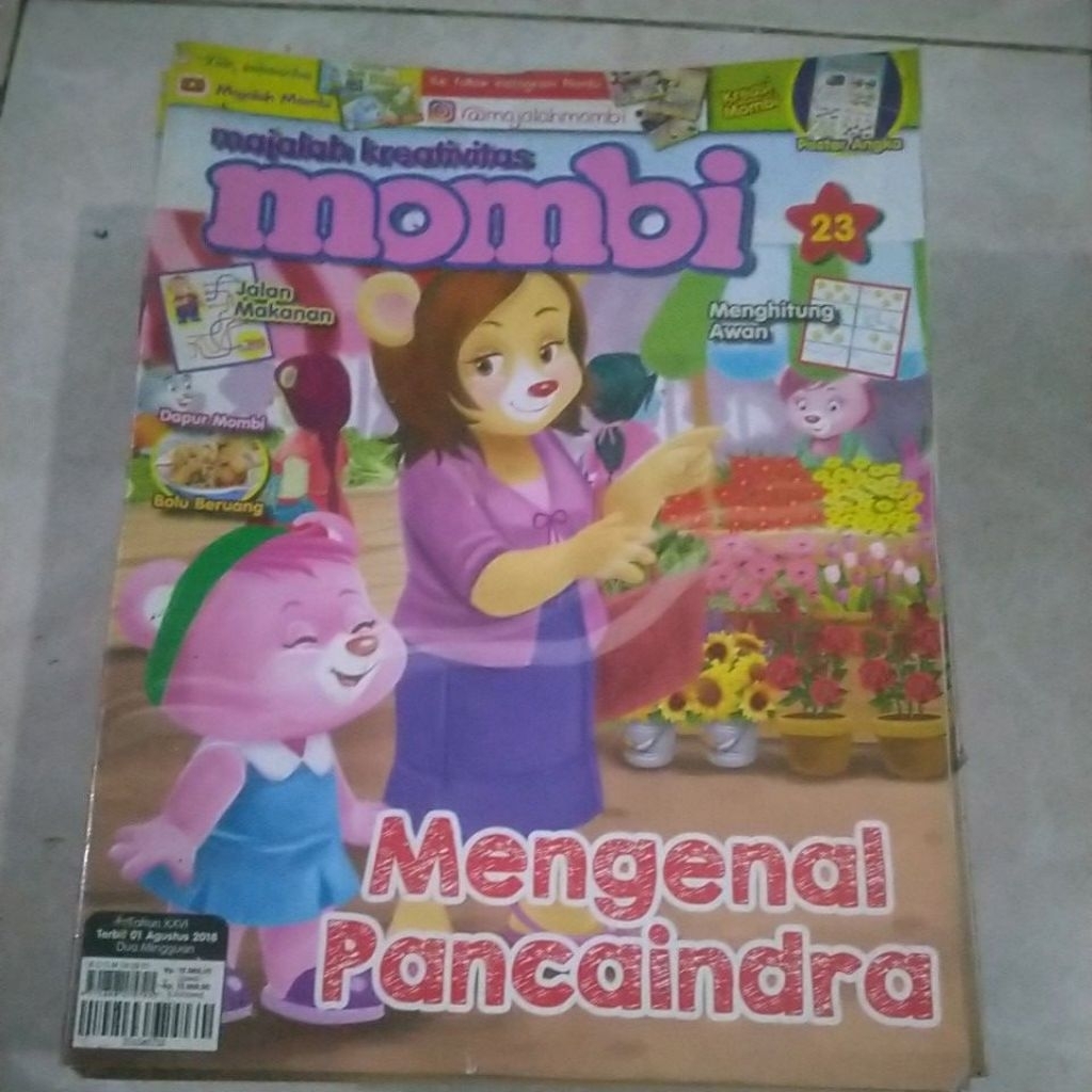 Buku anak Majalah Kreativitas MOMBI Mengenal Pancaindra