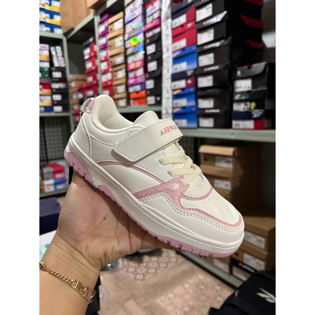 sepatu AIRWALK DECKER JR WHITE PINK