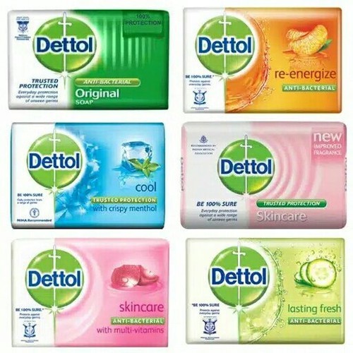 Dettol sabun batang 60gram-DETTOL BARSOAP 60Gr