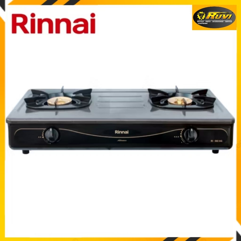 KOMPOR GAS RINNAI RI-602AG / KOMPOR GAS RINNAI 602AG ANTI GORES