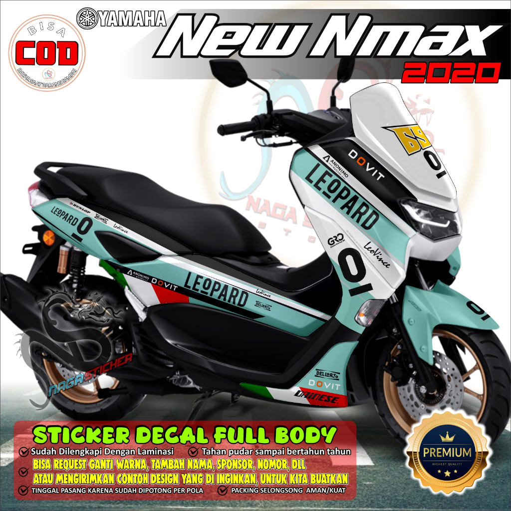 DECAL STICKER Motor YAMAHA NMAX 2020 Full Body Motif NS2016 COD & Custom