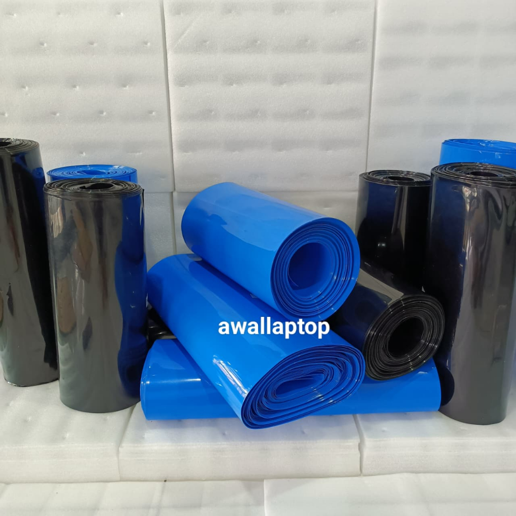 battery wrap PVC heatshrink tube pembungkus baterai plastik 350 420 450mm