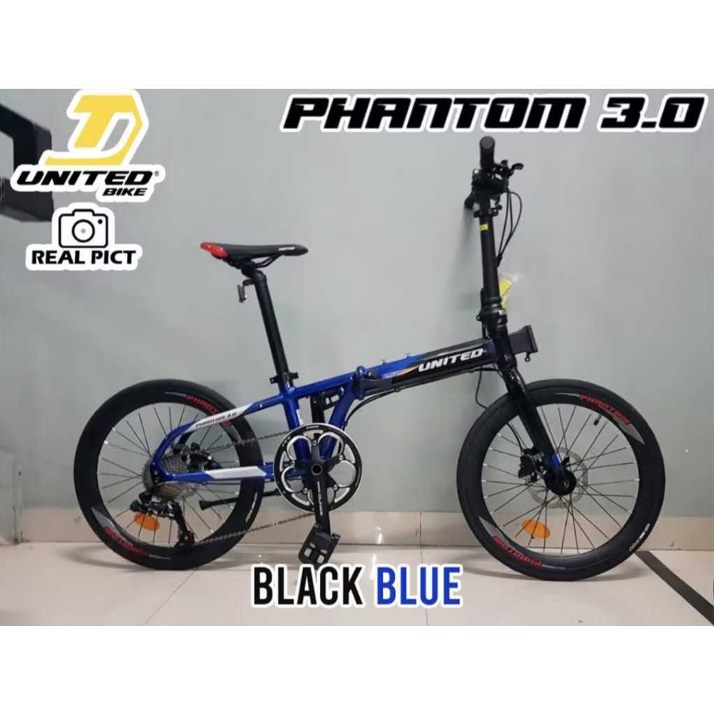 SEPEDA LIPAT DEWASA 20 INCH UNITED PHANTOM 3.0 / UNITED NIGMA III FRAME ALLOY