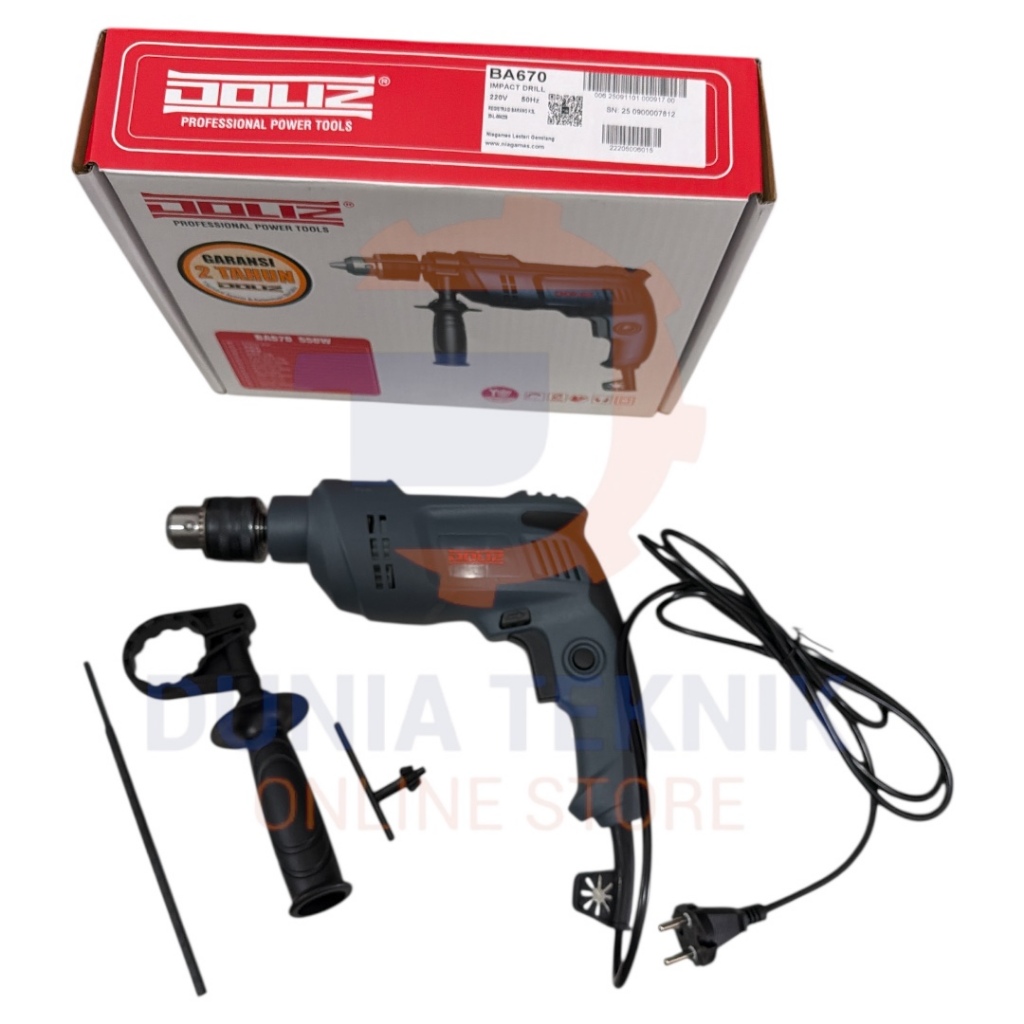 Bor Tangan DOLIZ BA670 13mm / Impact Drill DOLIZ BA 670 Beton Bobok