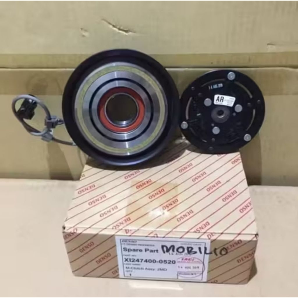 Magnet clutch ac mobil honda mobilio / brv original denso